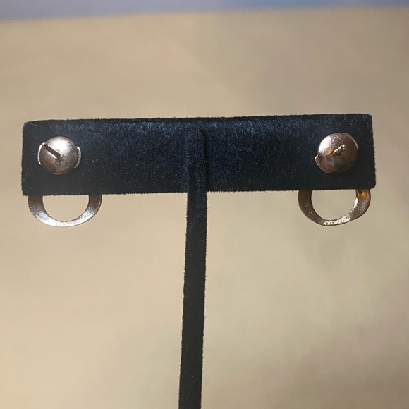 OMEGA Dewdrop 18K Yellow Gold Diamond Earrings - Picture 6 of 12